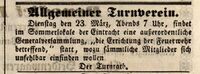 Karlsruher Tagblatt vom 22. März 1847.