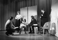 Zehnjähriges Jubiläum des Jugendtheaters Die Spur im Jugendheim Anne Frank, März 1971, Stadtarchiv Karlsruhe 8/BA Schlesiger A21/83/3/15.
