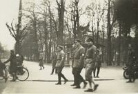 Aufmarsch der Eisernen Front am 15. Januar 1933, Mitte links Erwin Sammet, Stadtarchiv Karlsruhe 7/Nl A-Z 24/18a.